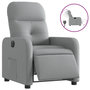 Voir la diapositive 2 : VIDAXL Fauteuil inclinable electrique Gris clair Tissu