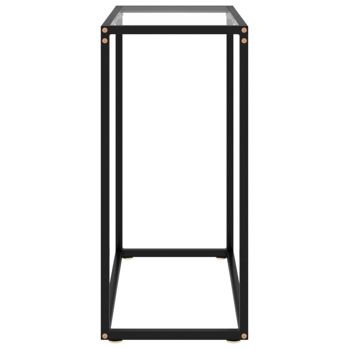 VIDAXL Table console Transparent 60x35x75 cm Verre trempe