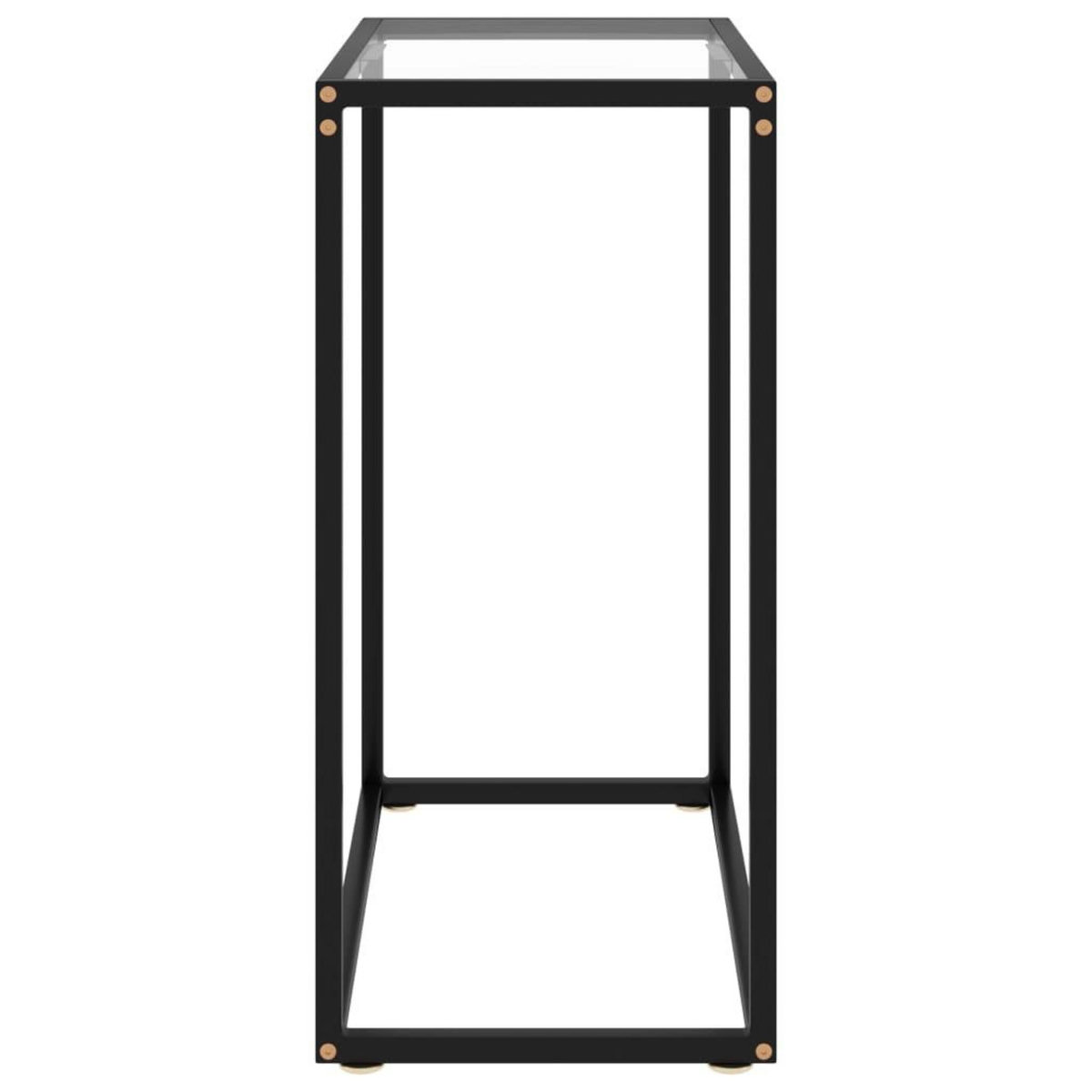 VIDAXL Table console Transparent 60x35x75 cm Verre trempe
