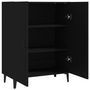 Voir la diapositive 4 : VIDAXL Buffet Noir 70x34x90 cm Bois d'ingenierie