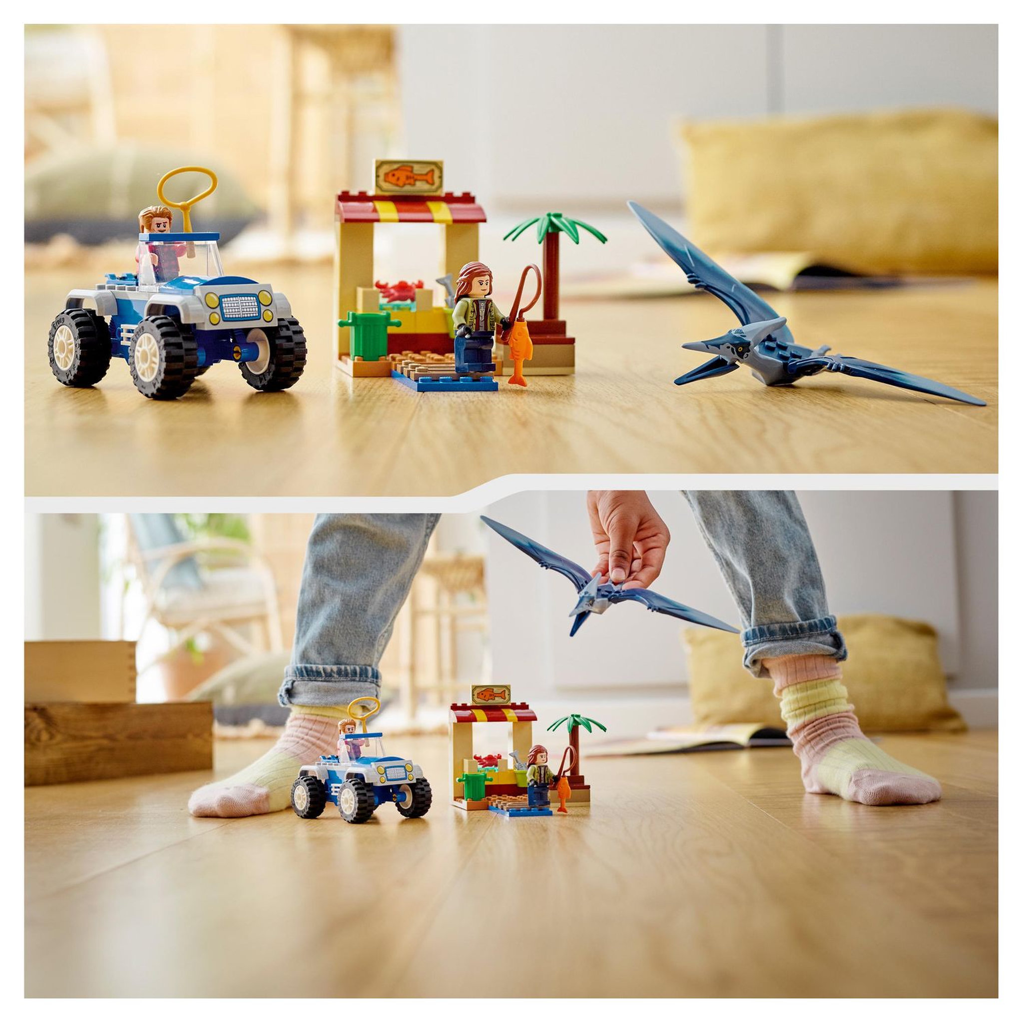 Voir la diapositive 8 : LEGO Jurassic World 76943 La Course-Poursuite du Ptéranodon,  Dinosaure Jouet, avec Voiture