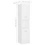Voir la diapositive 6 : VIDAXL Armoire de salle de bain Blanc 30x30x130 cm Bois d'ingenierie