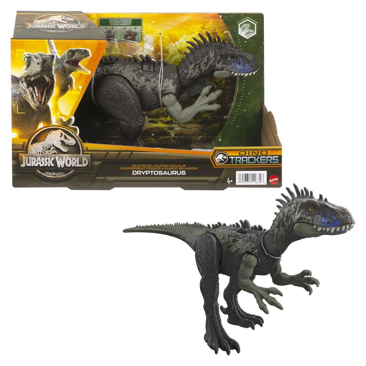 JURASSIC WORLD Dryptosaurus sonore rugissement féroce Jurassic World