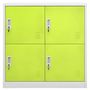 Voir la diapositive 2 : VIDAXL Armoire a casiers Gris clair et vert 90x45x92,5 cm Acier