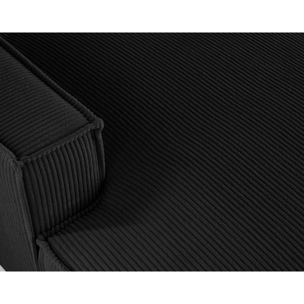 LISA DESIGN Spiaggia - canapé d'angle gauche - forme arrondie - 5 places - en velours côtelé