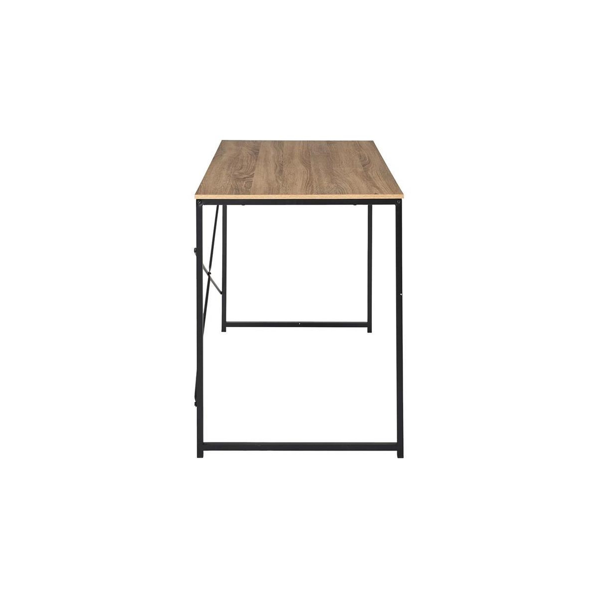 Voir la diapositive 3 : The Home Deco Factory Bureau design  loka  110cm marron & noir