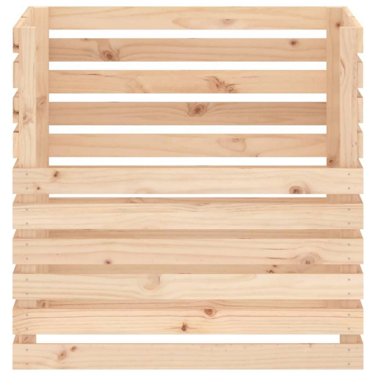 VIDAXL Composteur 80x80x78 cm Bois massif de pin