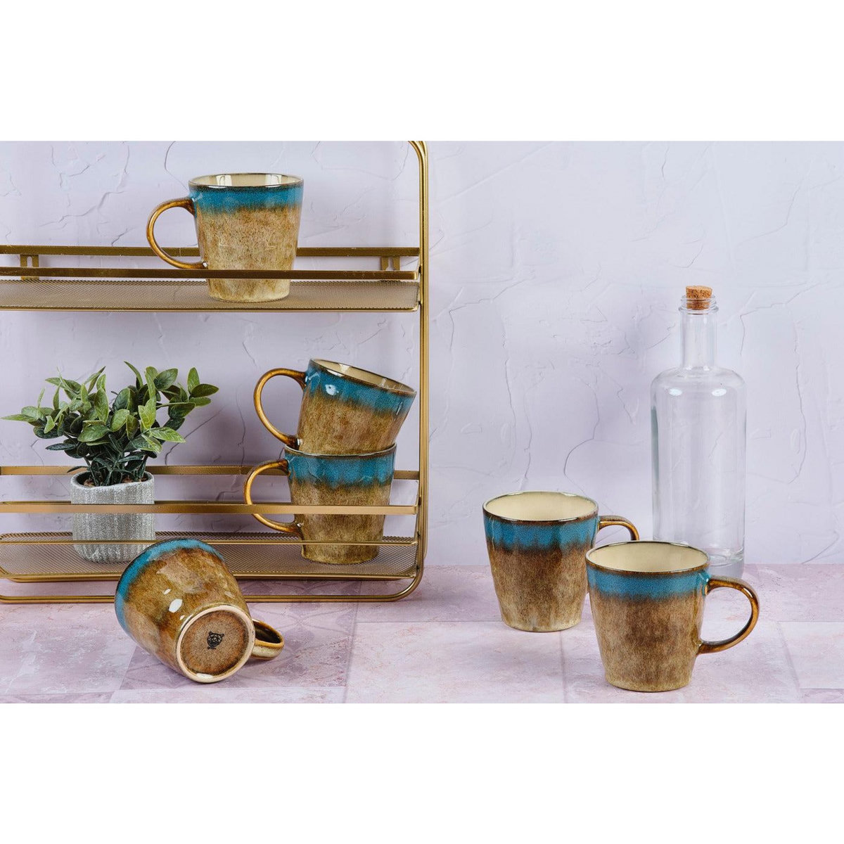 BJORN Mug ISLAND 40cl - 6 pièces - Terre et mer