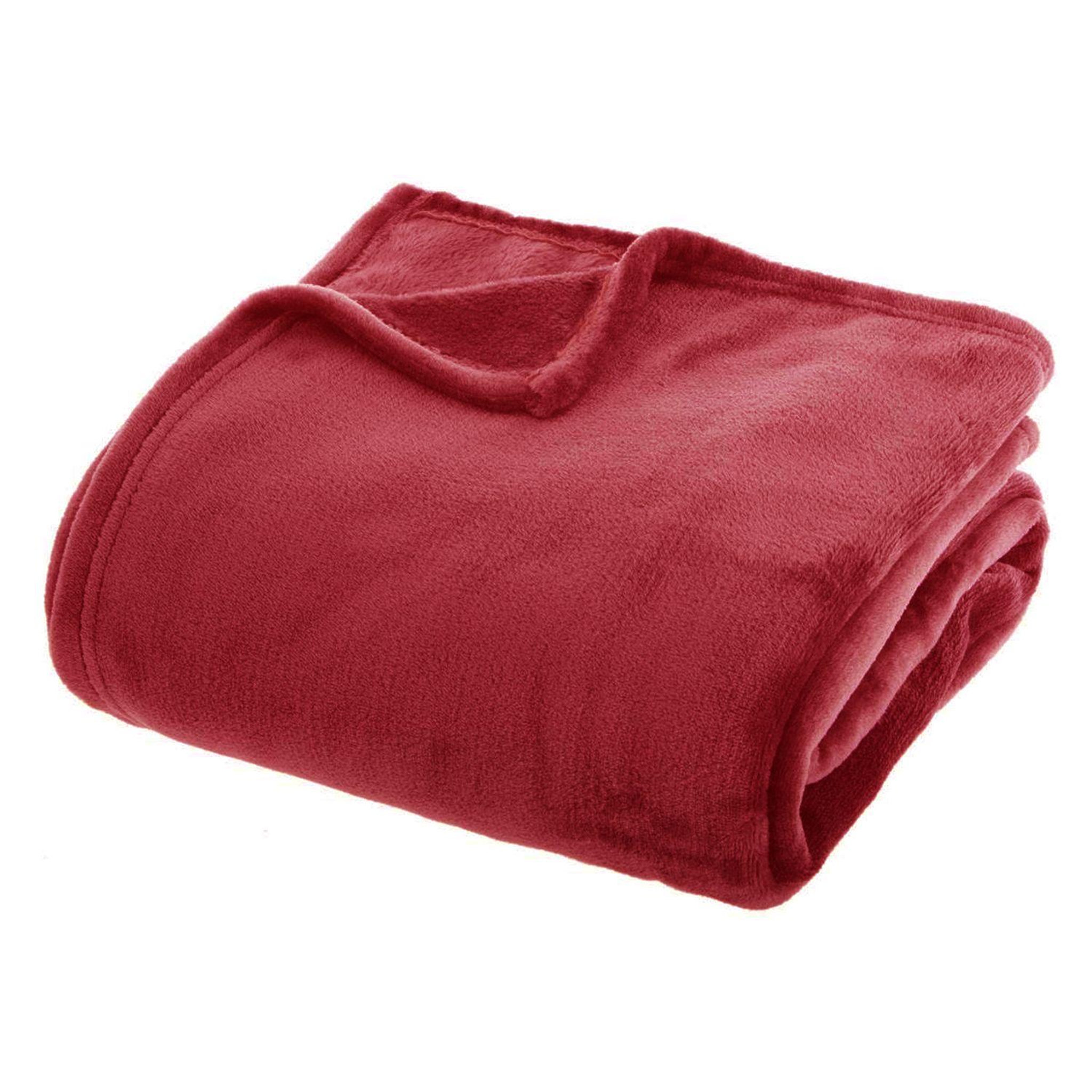 Voir la diapositive 1 : ATMOSPHERA Grand Plaid en flanelle uni