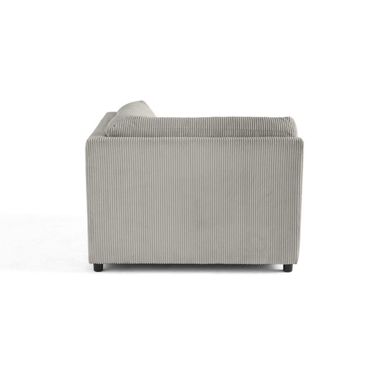 LISA DESIGN Garance - module d'assise d'angle réversible - en velours côtelé