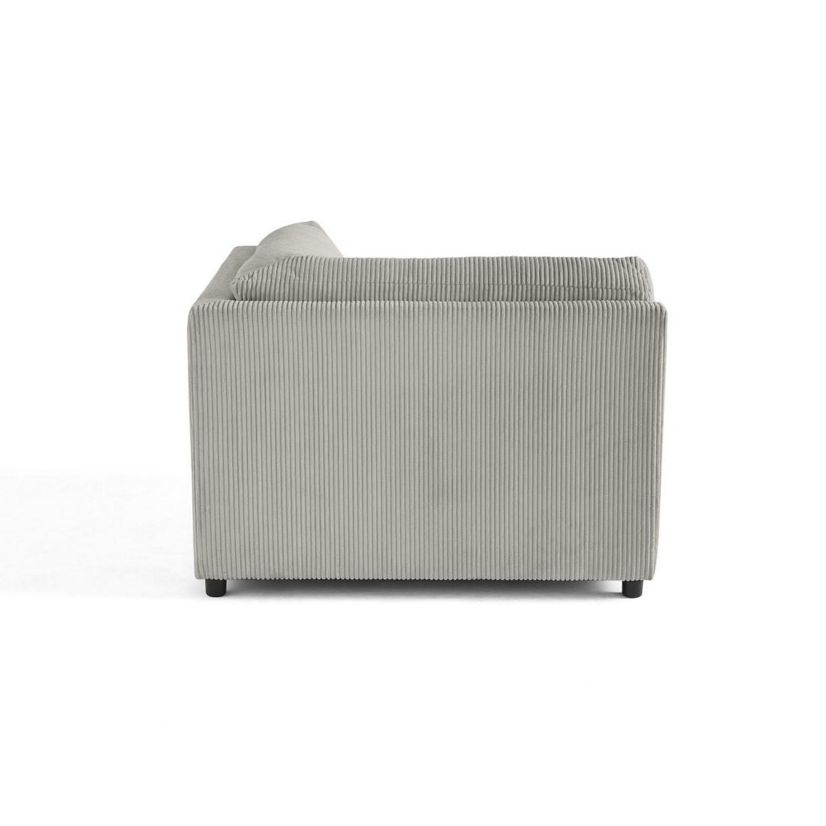 LISA DESIGN Garance - module d'assise d'angle réversible - en velours côtelé