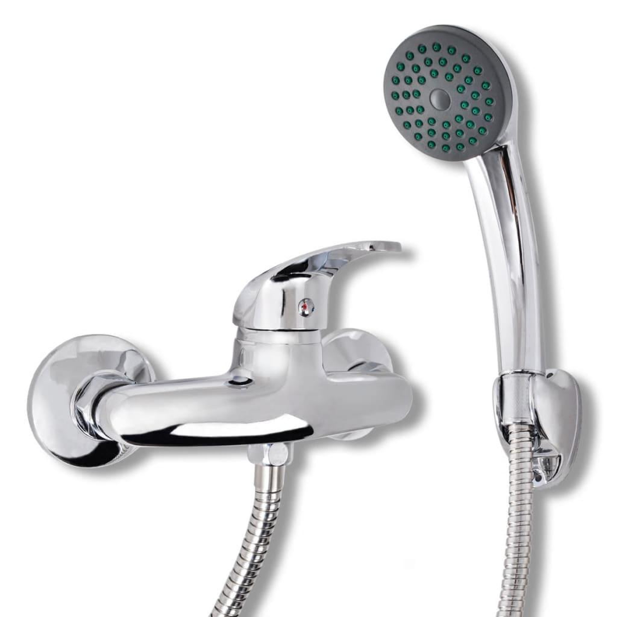 VIDAXL Kit de robinet de douche chrome