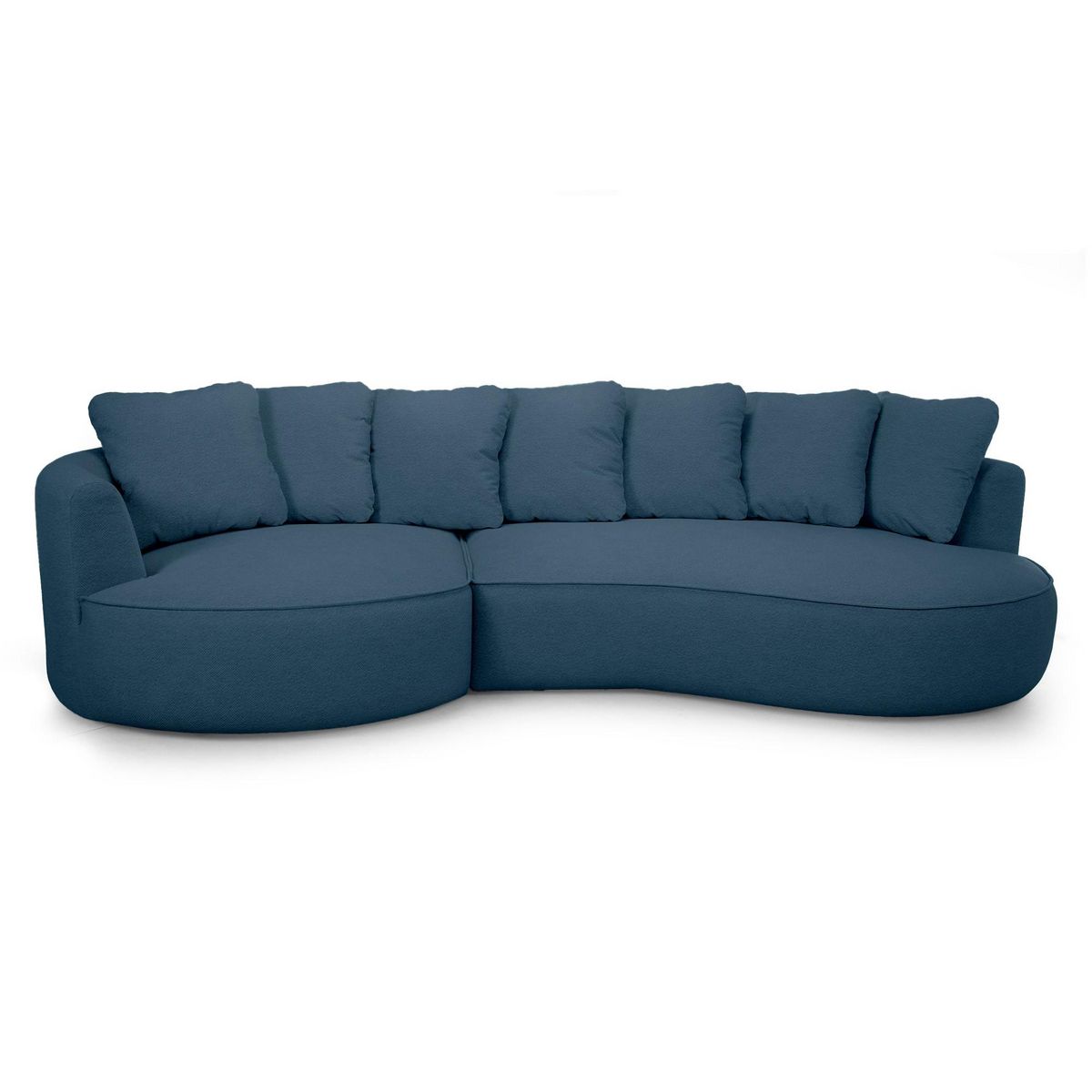 LISA DESIGN Hibiscus - canapé d'angle gauche 4 places - en tissu