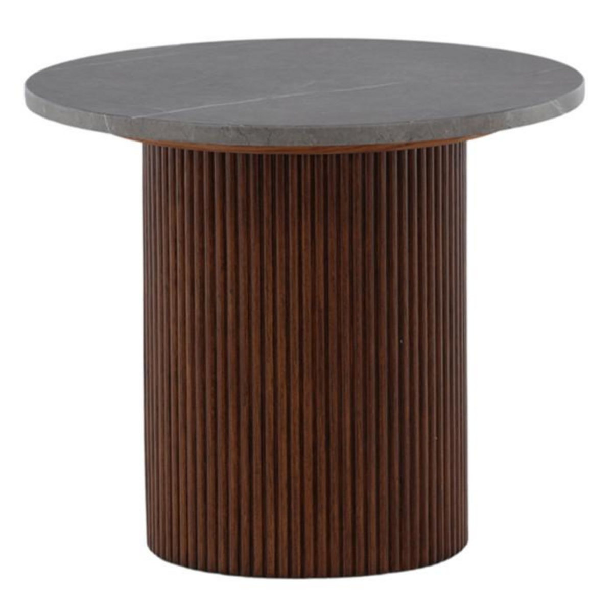 Paris Prix Table d'Appoint Design Nervuré  Haron  52cm Noyer