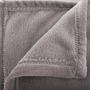 Voir la diapositive 2 : ATMOSPHERA Grand Plaid en flanelle uni - 230x180 - Gris