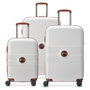 Voir la diapositive 1 : Delsey Lot 3 valises rigides Flanerie Se dont 1 cabine Polycarbonate TSA