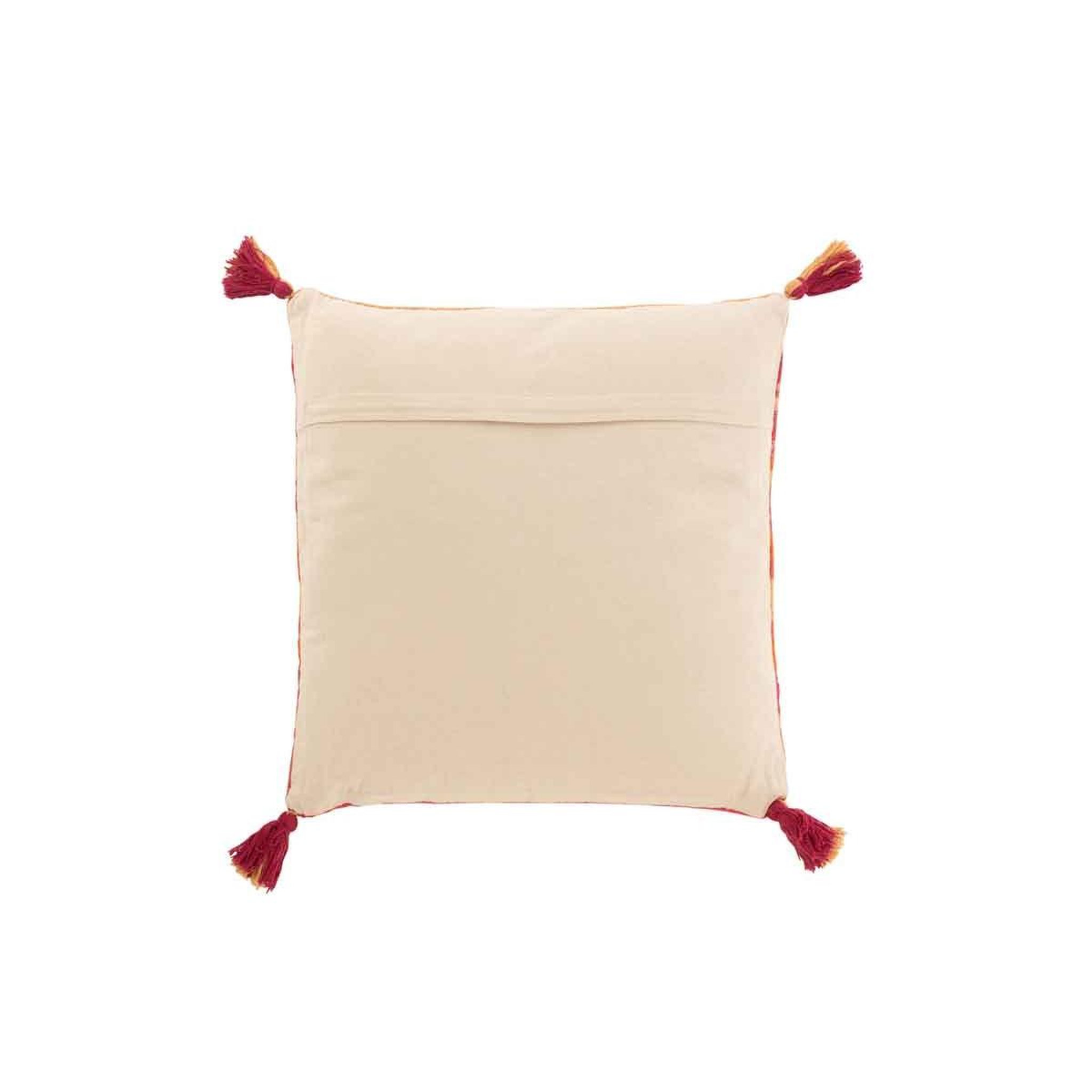 Voir la diapositive 2 : J-LINE Coussin Déco  Joyeux Ethnic  45x45cm Multicolore