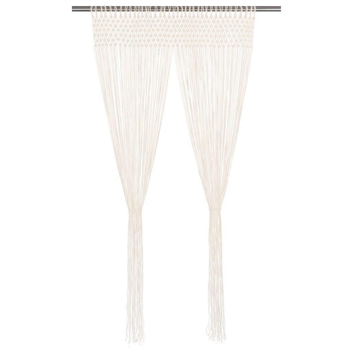 VIDAXL Rideau en macrame 140x240 cm Coton