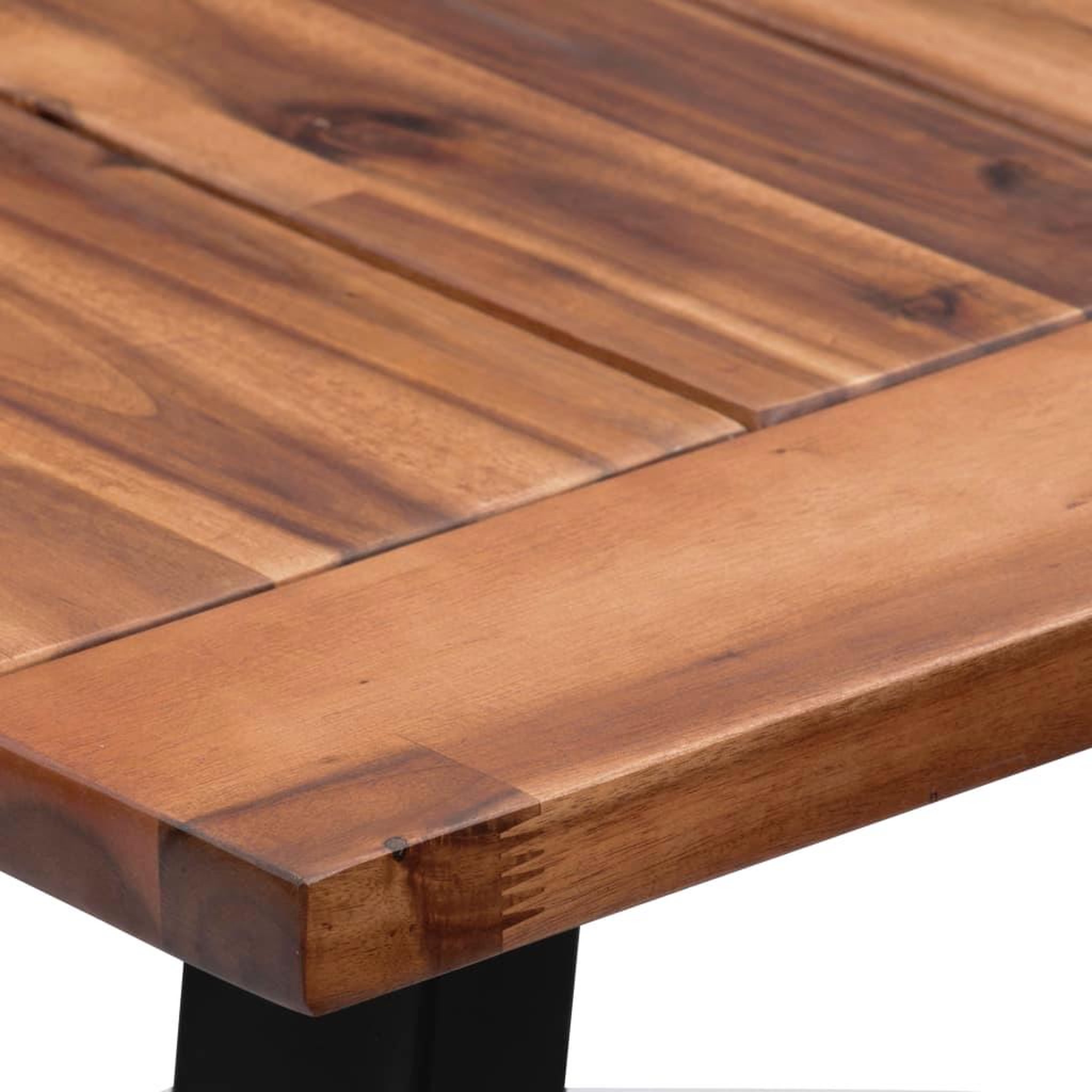 Voir la diapositive 5 : VIDAXL Table a manger Bois d'acacia massif 180x90 cm