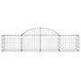 Voir la diapositive 4 : VIDAXL Paniers a gabions arques 2 pcs 200x50x40/60 cm fer galvanise