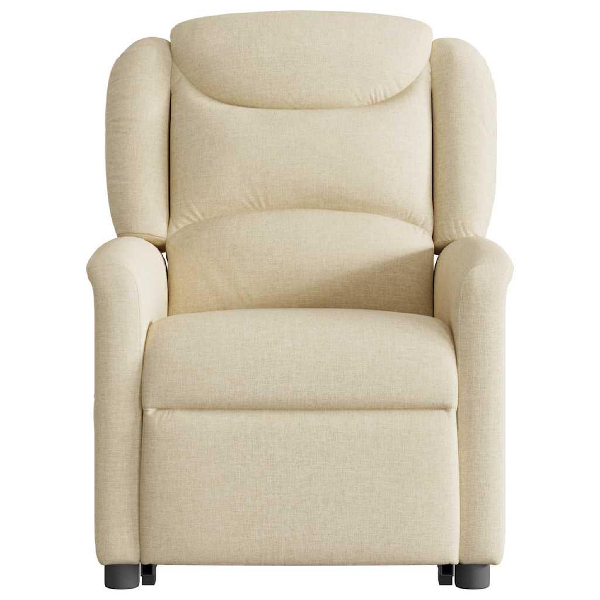 Voir la diapositive 5 : VIDAXL Fauteuil inclinable Creme Tissu
