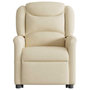 Voir la diapositive 5 : VIDAXL Fauteuil inclinable Creme Tissu