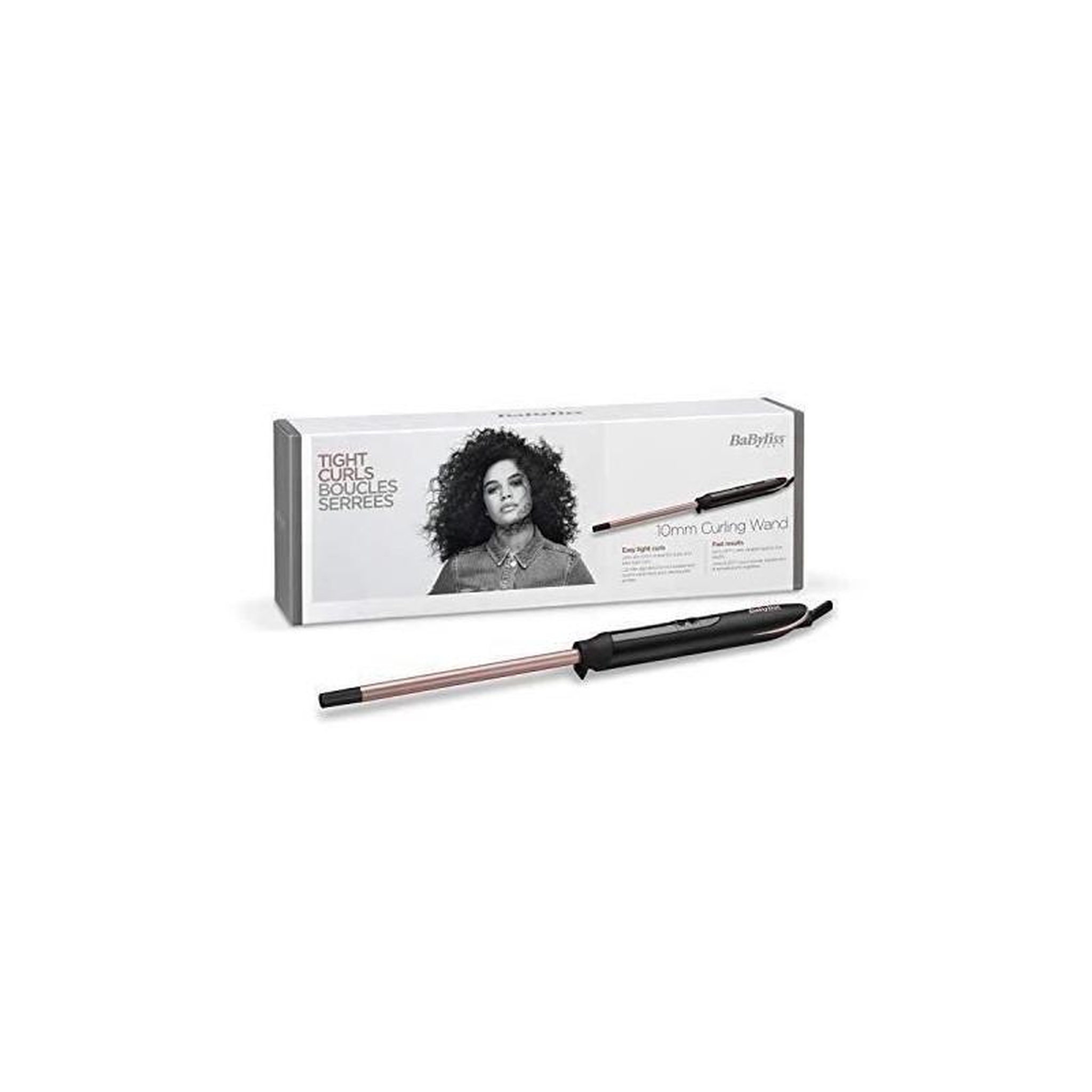 Voir la diapositive 2 : BABYLISS BABYLISS C449E BOUCLEUR MANUEL/Rose Quartz Tight Curls Wand