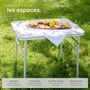 Voir la diapositive 5 : tectake Table de camping valise pliable gris