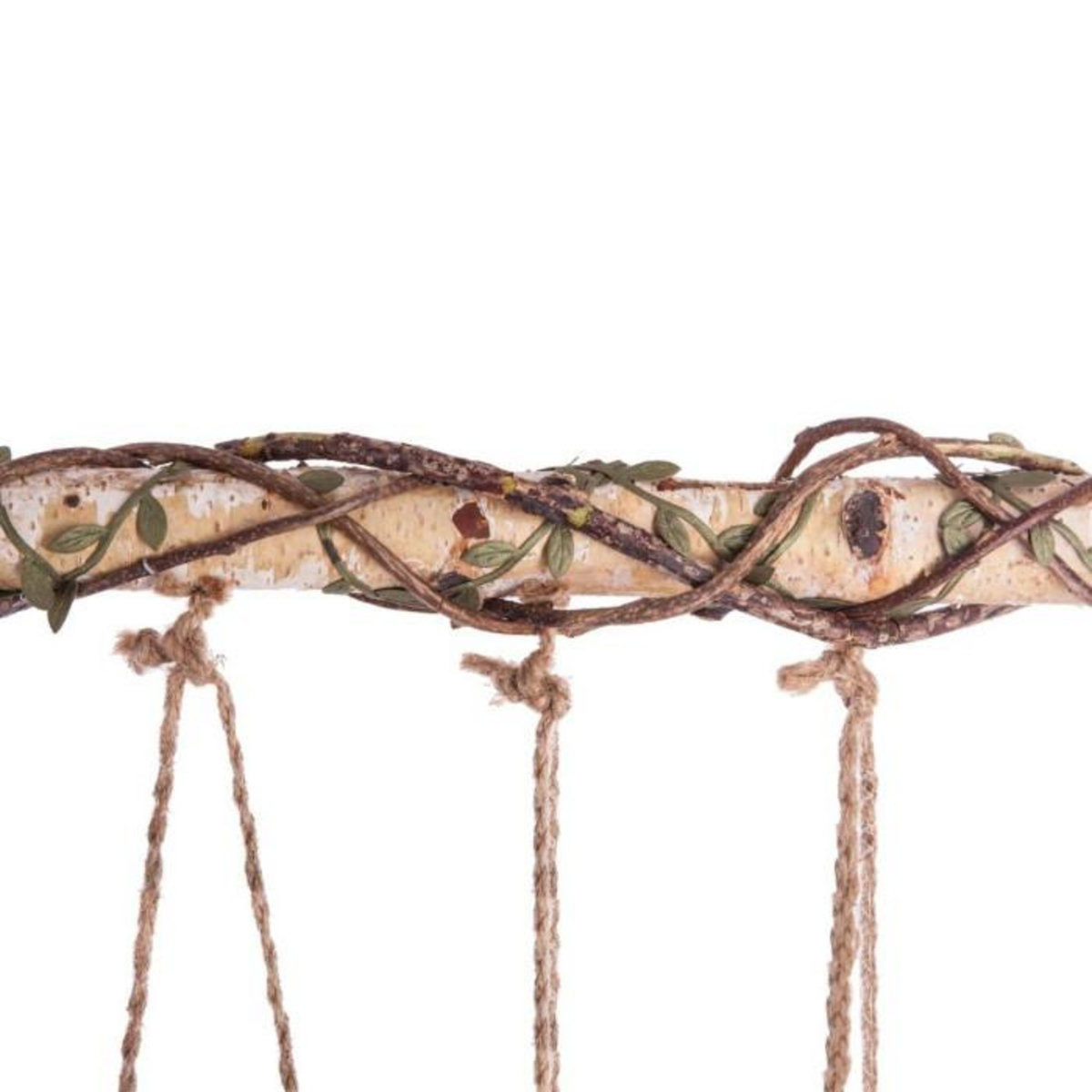 ATMOSPHERA Soliflore à Suspendre en Bois  5 Têtes  65cm Naturel