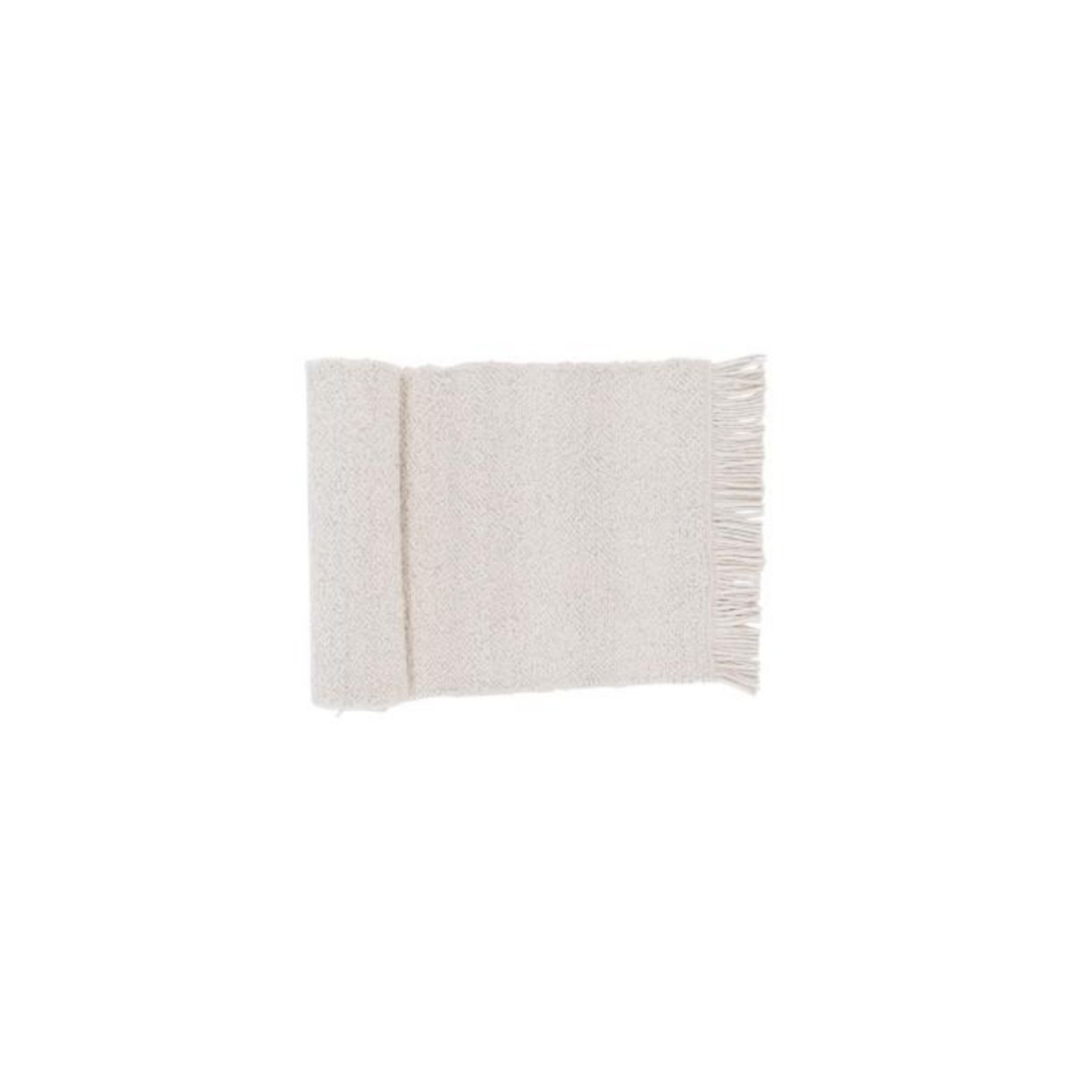 Paris Prix Tapis Déco en Laine  Betina  80x250cm Blanc