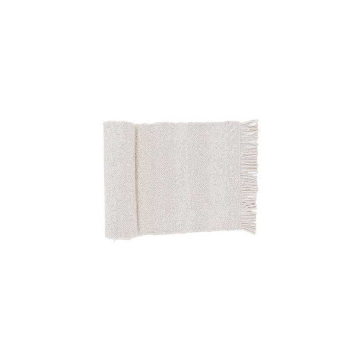 Paris Prix Tapis Déco en Laine  Betina  80x250cm Blanc