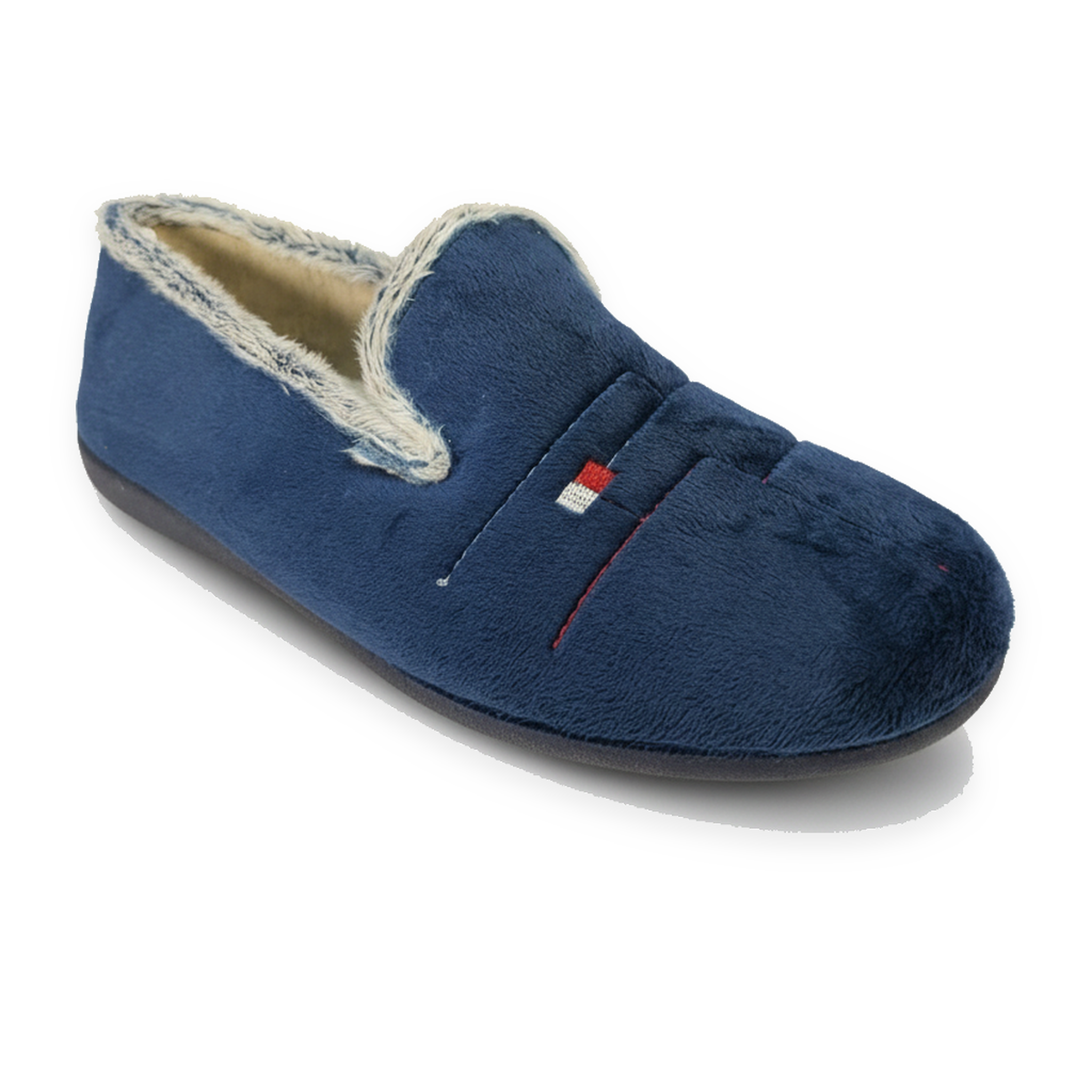 OZABI Ozabi charentaises fantaisie homme fabriquées en espagne, semelle amovible. Coloris disponibles : Bleu, Noir, Gris