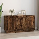 VIDAXL Buffet chêne fumé 102x35x55 cm bois d ingénierie