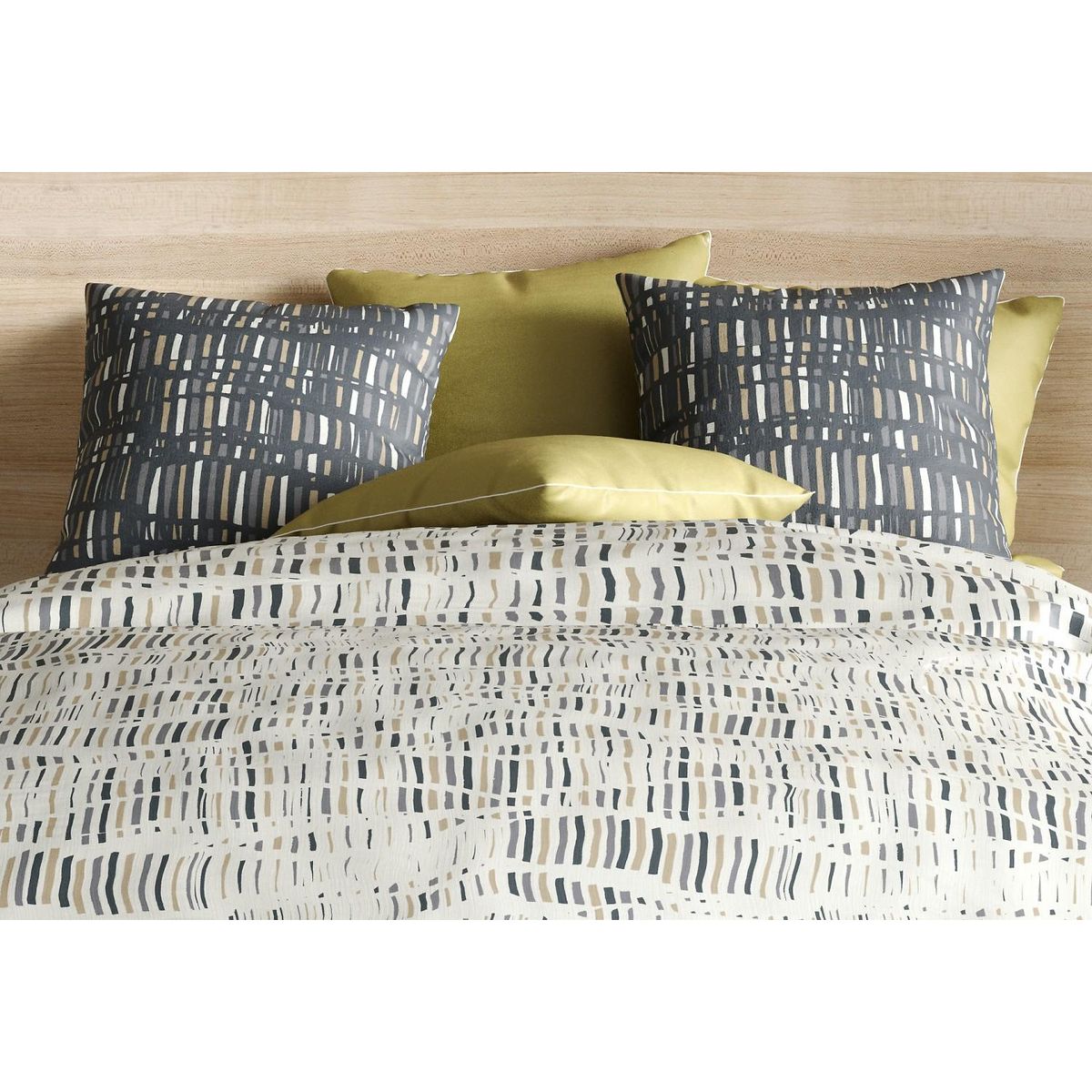 Les Ateliers du Linge Parure de housse de couette 100% coton 57fils flava