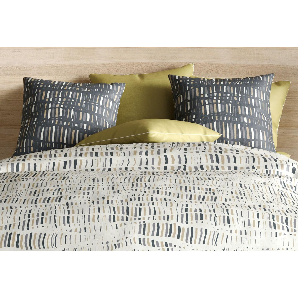 Les Ateliers du Linge Parure de housse de couette 100% coton 57fils flava