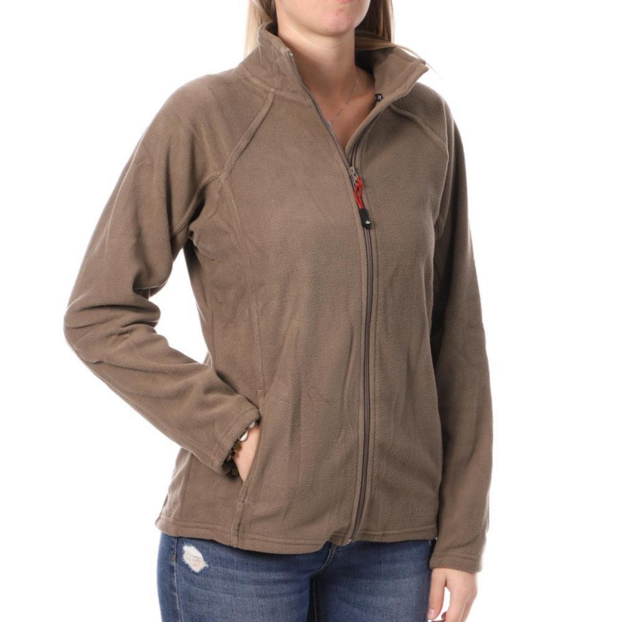 Imperial Polaire Zippé  Femme Impérial Classic POA. Coloris disponibles : Marron