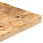 Voir la diapositive 4 : VIDAXL Table de bar Carree 50x50x110 cm Bois de manguier brut