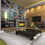 Paris Prix Papier Peint  Panneaux de Signalisation à New York II. Coloris disponibles : Multicolore