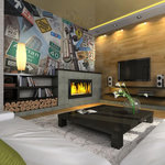 Paris Prix Papier Peint  Panneaux de Signalisation à New York II. Coloris disponibles : Multicolore