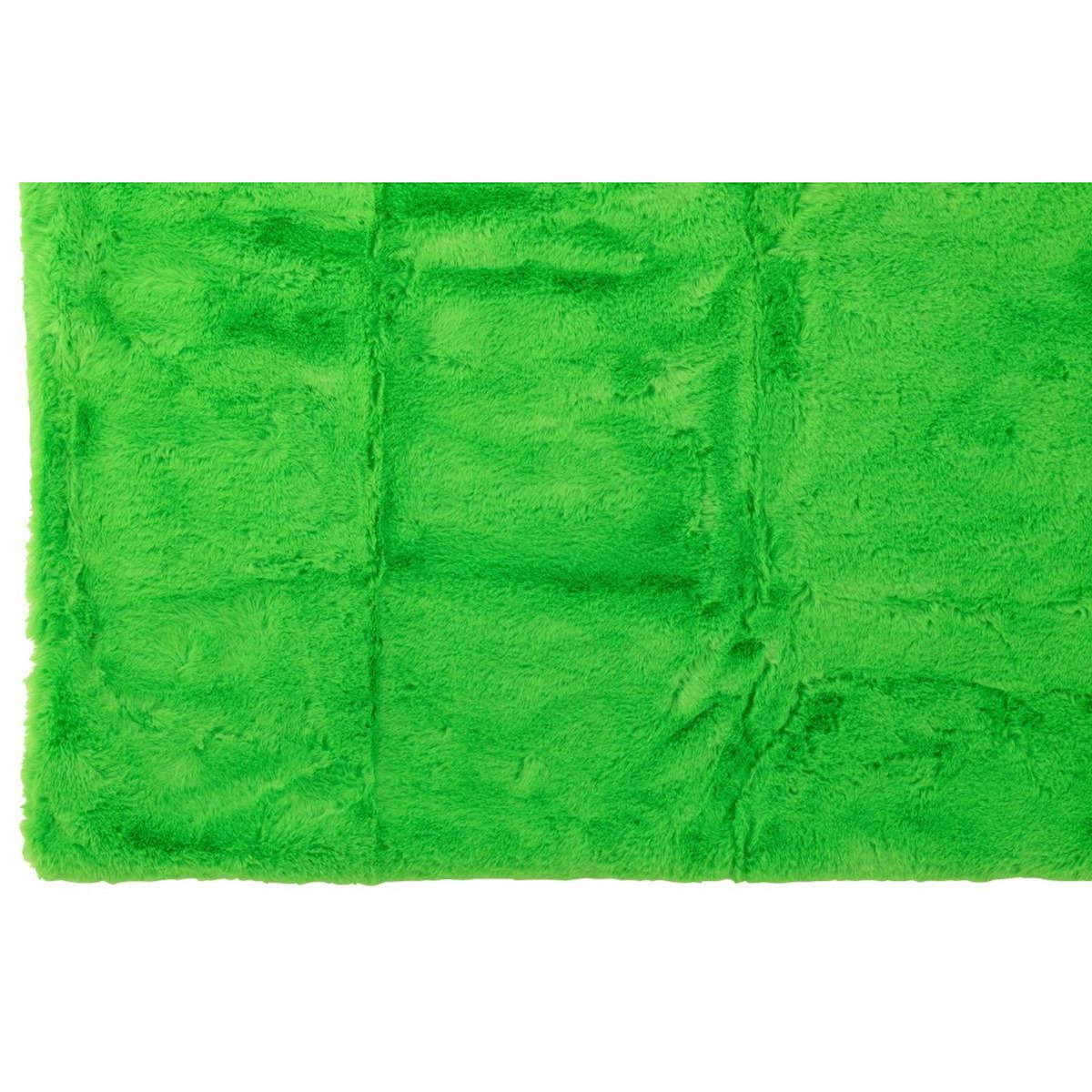 Paris Prix Plaid Imitation Fourrure  Cutie  130x180cm Vert Fluo