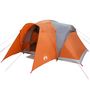 Voir la diapositive 4 : VIDAXL Tente familiale a dome 6 personnes gris et orange impermeable