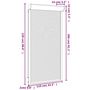 Voir la diapositive 6 : VIDAXL Volet roulant aluminium 110x220 cm blanc
