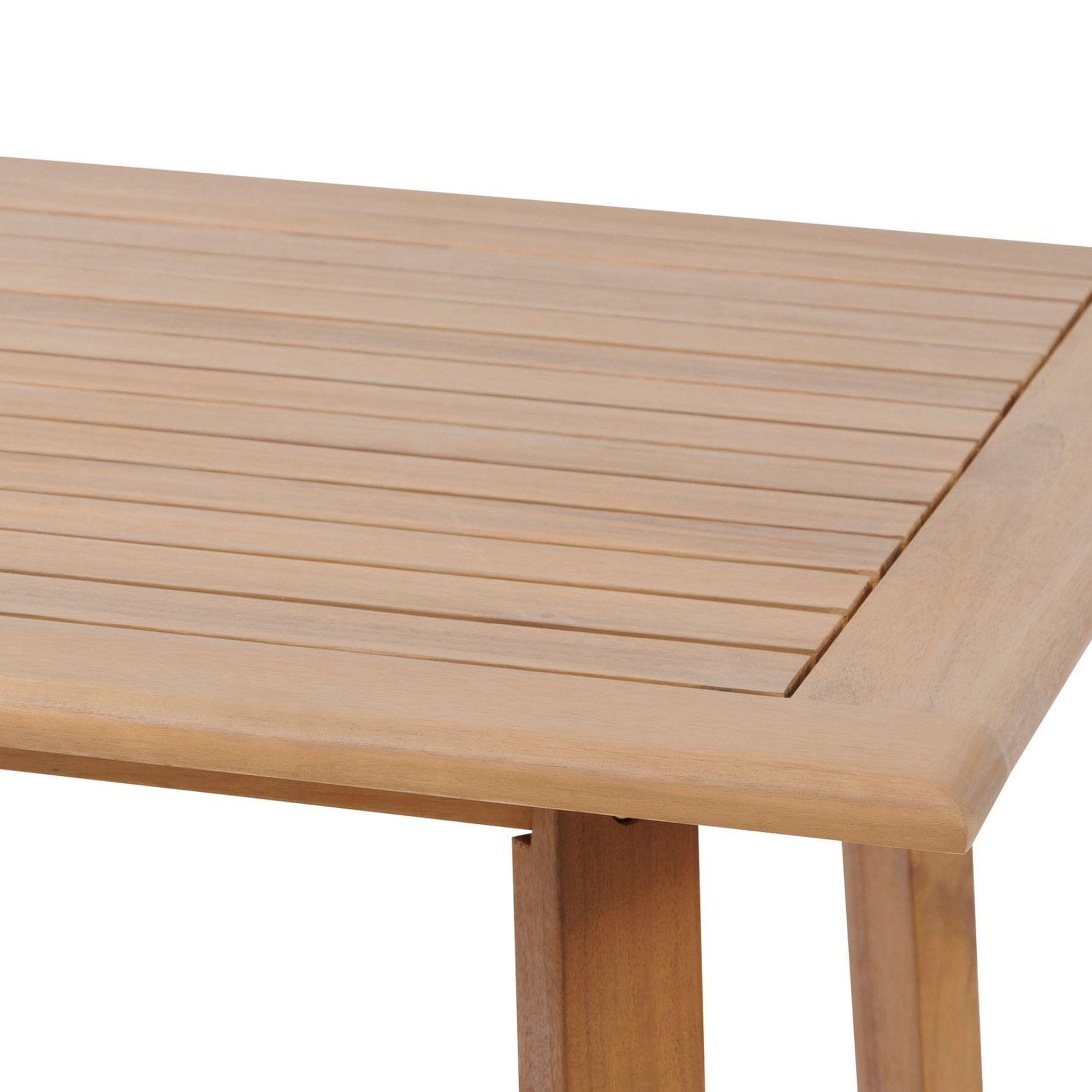 Voir la diapositive 3 : HESPERIDE Table de jardin haute Tiwi en acacia - 4 Places