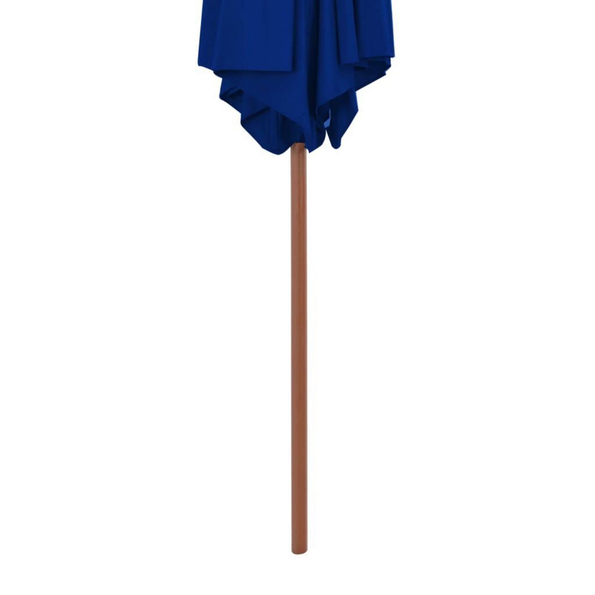 VIDAXL Parasol de jardin avec mat en bois bleu 270 cm