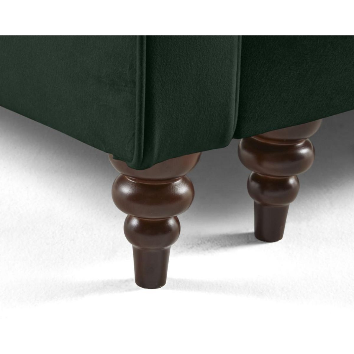 BEST MOBILIER Flamingo - canapé droit 3 places convertible en velours