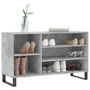Voir la diapositive 3 : VIDAXL Armoire a chaussures Gris beton 102x36x60 cm Bois d'ingenierie