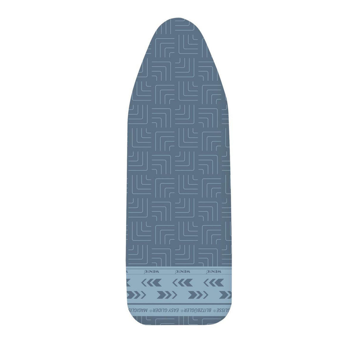 Wenko Housse de table à repasser Air Comfort avec zone de repassage magiglisse - Taille M - Longueur 125 cm x Largeur 40 cm