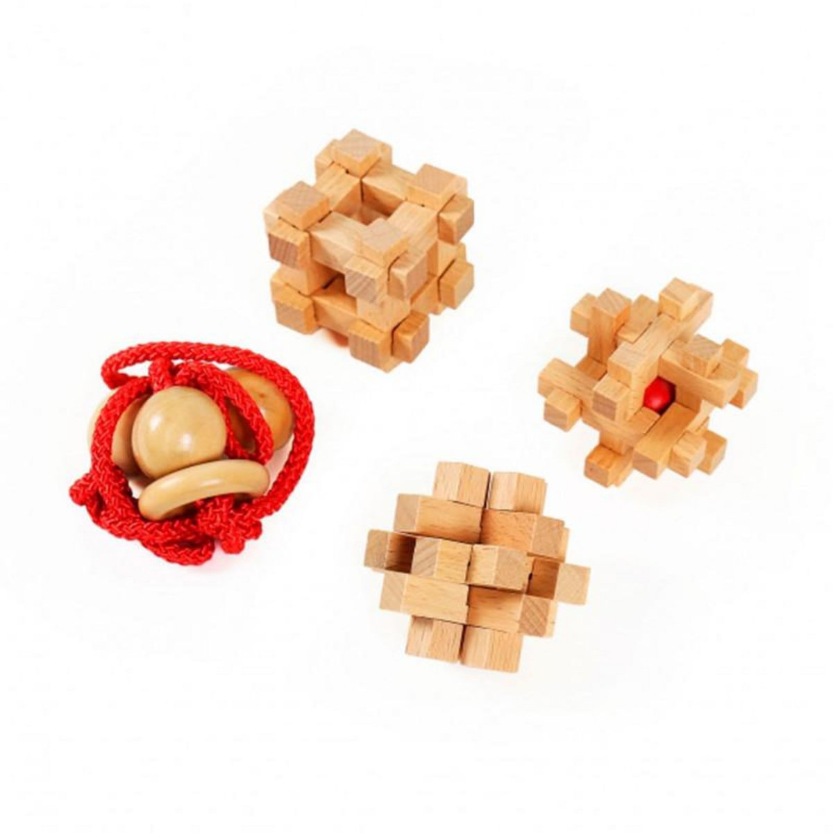 Eureka Toys EUREKA Wooden Brain Puzzles Extreme, 4pcs.