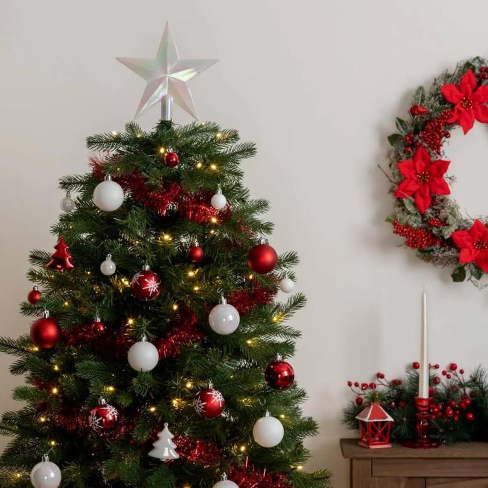 Voir la diapositive 2 : FEERIC LIGHT & CHRISTMAS Kit de décoration pour sapin de Noël - 44 Pièces