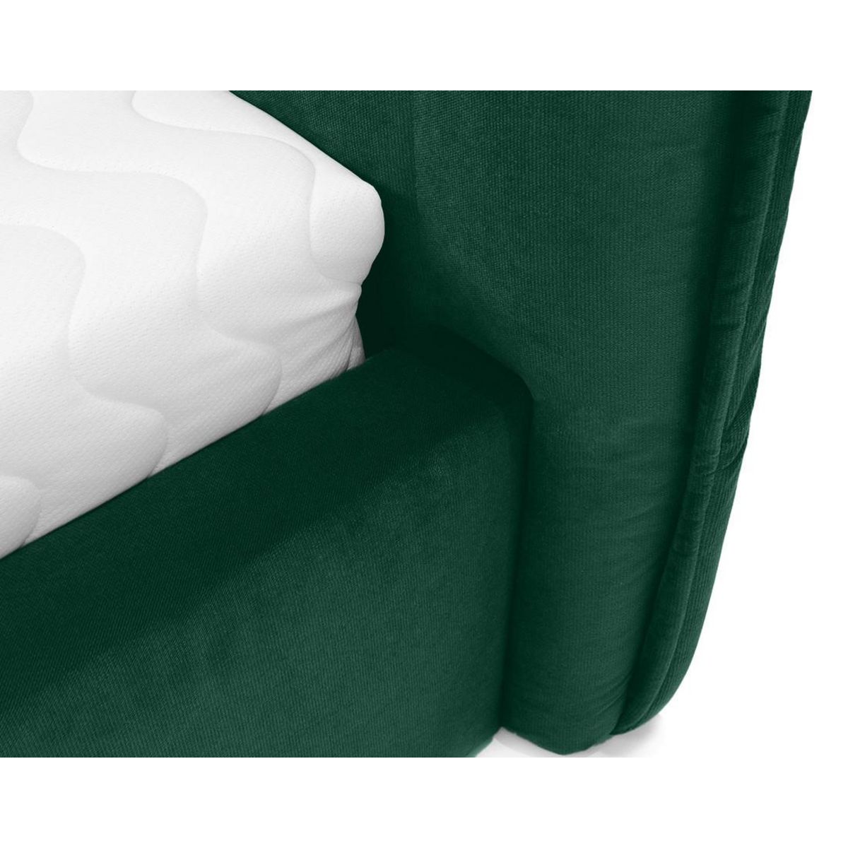 BEST MOBILIER Esmee - lit coffre - 160x200 cm - en velours - sommier inclus